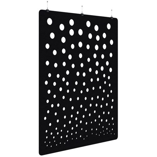 Fiord Acoustic Hanging Screen 1800x2250mm Bubble Black