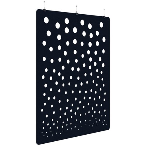 Fiord Acoustic Hanging Screen 1800x2250mm Bubble Dark Blue