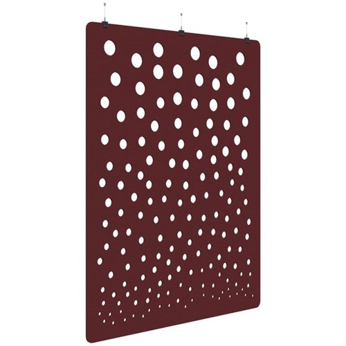 Fiord Acoustic Hanging Screen 1800x2250mm Bubble Maroon
