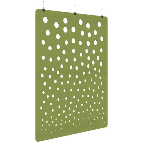 Fiord Acoustic Hanging Screen 1800x2250mm Bubble Banana Green