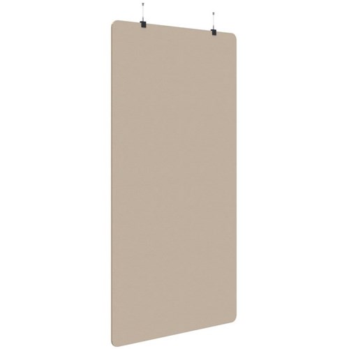 Fiord Acoustic Hanging Screen 1200x2250mm Plain Panel Natural