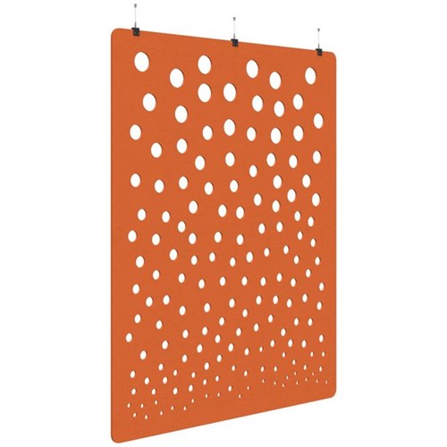 Sonic Acoustic Hanging Screen 1800x2250mm Bubble Orange