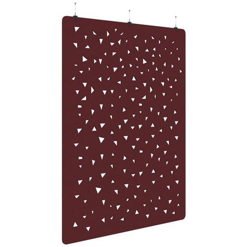 Fiord Acoustic Hanging Screen 1800x2250mm Shard Maroon