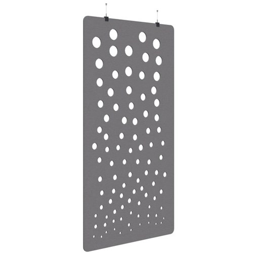 Fiord Acoustic Hanging Screen 1200x2250mm Bubble Grey