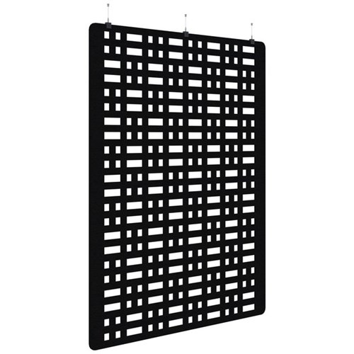 Sonic Acoustic Hanging Screen 1800x2250mm Grid Black