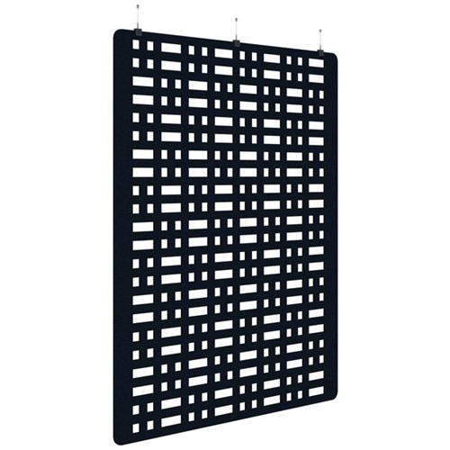 Fiord Acoustic Hanging Screen 1800x2250mm Grid Dark Blue