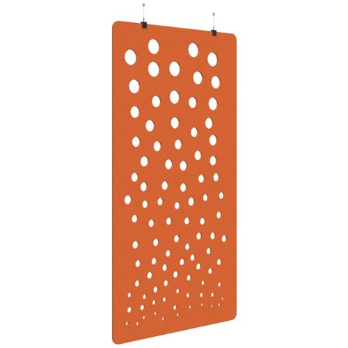 Sonic Acoustic Hanging Screen 1200x2250mm Bubble Orange