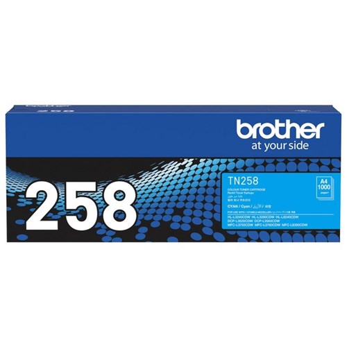 Brother TN258C Cyan Laser Toner Cartridge