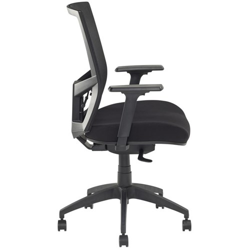 Radar Ergonomic Task Chair Mesh Back with Arms Black