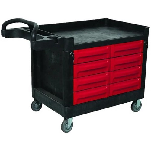 Trust Mobile Work Centre 8 Drawers
