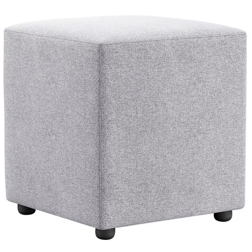 Ottoman Cube 450mm Hawthorn/Silver