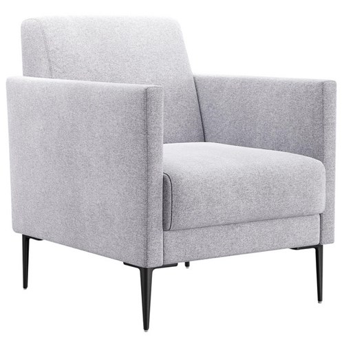 Bling Single Seater Sofa Hawthorn Fabric/Silver