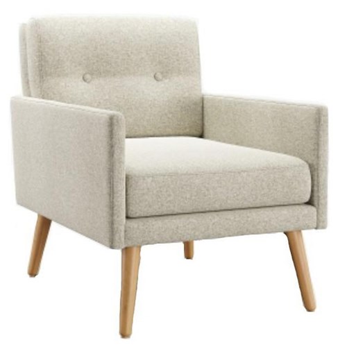 Frankie Slim Chair Hawthorn Fabric/Pumice