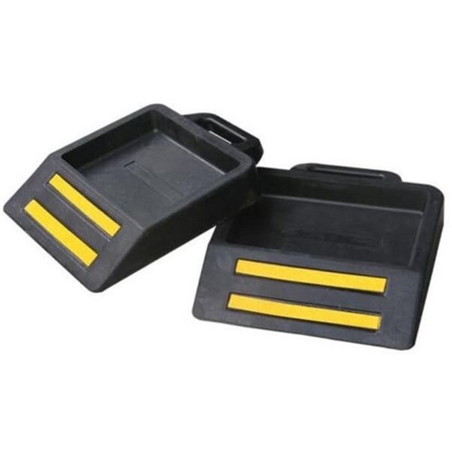 Blue Ant Pallet Truck Wheel Chock 340x290x52mm Black/Yellow