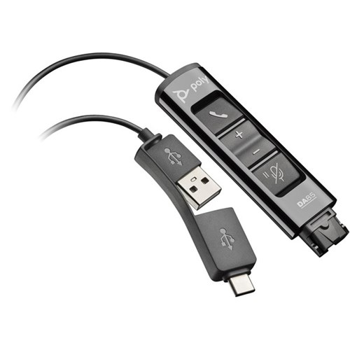 Poly DA85 USB to QD Headset Adapter