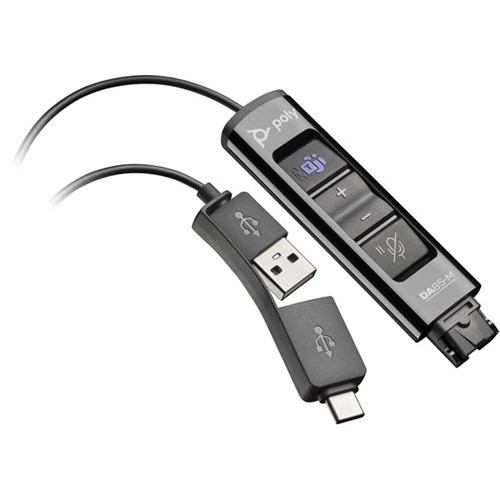 Poly DA85-M USB to QD Headset Adapter