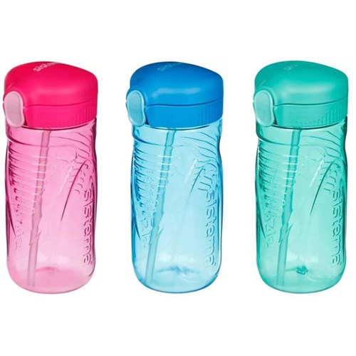 Sistema Quick Flip Drink Bottle 520ml Assorted Colours