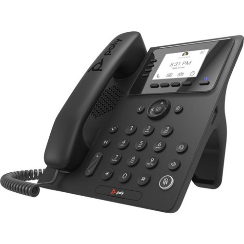 Poly CCX 350 IP MS and PoE-enabled Business Phone Black