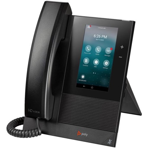 Poly CCX 400 Open SIP and PoE-enabled Business Media Phone Black