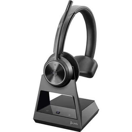 Poly Savi 7310 Office MS Mono DECT 1880-1900 MHz Wireless Headset Black