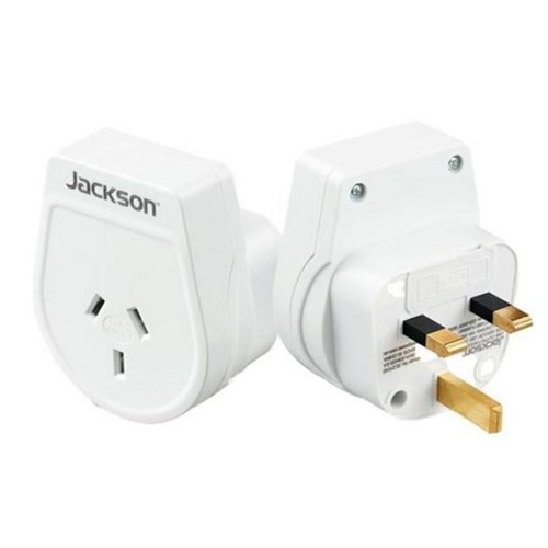 Jackson Slim Outbound Travel Adaptor NZ/AU to UK/ Hong Kong Plug