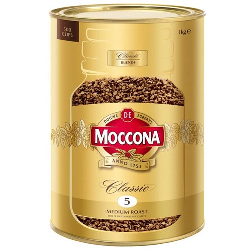 Moccona Classic Freeze Dried Instant Coffee Medium Roast 1kg