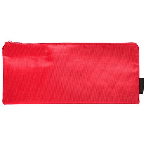 Okin Pencil Case Long Flat Red 340x150mm