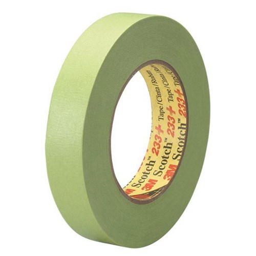 3M™ 233+ Masking Tape 48mm x 55m Green Carton of 12