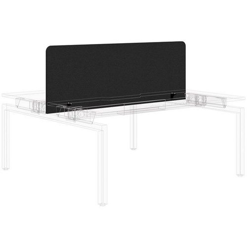 Sonic Balance Acoustic Centre Desk Screen 1800x577mm Charcoal/Black