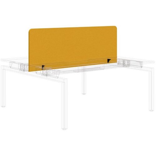 Sonic Balance Acoustic Centre Desk Screen 1200x577mm Yellow/Black