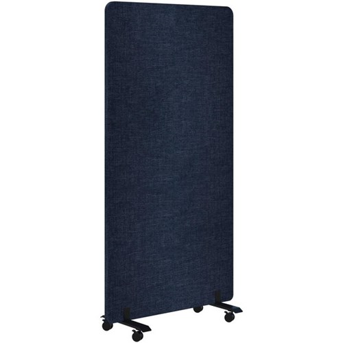 Edge Free-Standing Mobile Screen 900x1500mm Keylargo Denim