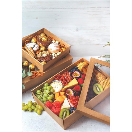 Alfresco Kraft Catering Box Medium Brown, Carton of 100