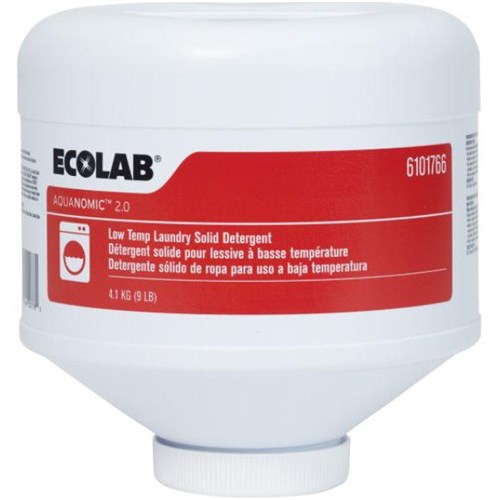 Ecolab Aquanomic 2.0 Low Temperature Solid Laundry Detergent, Carton of 4