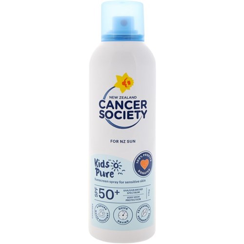 Cancer Society Kids Pure SPF50+ Sunscreen Aerosol 175gm