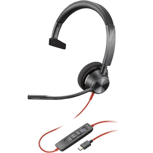 Poly Blackwire 3310 MS Mono USB-C Wired Headset