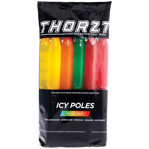 Thorzt Hydration Icy Poles Mixed Flavours, Pack of 10