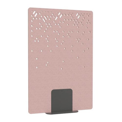 Satori Acoustic Divider Screen 1200x1800mm Blizzard Blush Pink