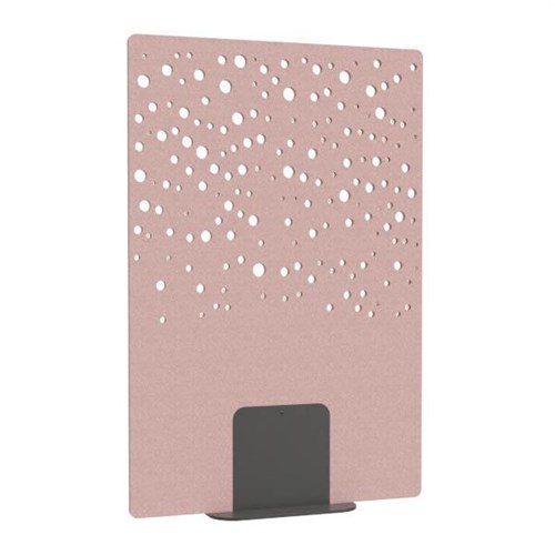 Satori Acoustic Divider Screen 1200x1800mm Bubbles Blush Pink