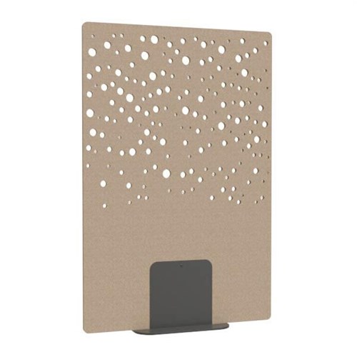 Satori Acoustic Divider Screen 1200x1800mm Bubbles Dark Camel