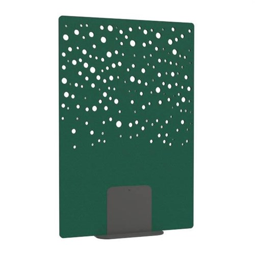 Satori Acoustic Divider Screen 1200x1800mm Bubbles Forest Green