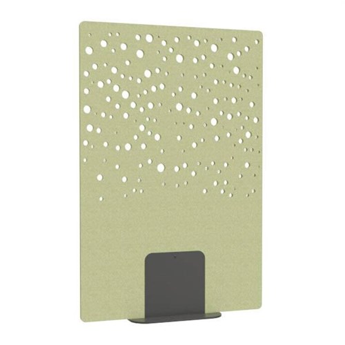 Satori Acoustic Divider Screen 1200x1800mm Bubbles Leaf Green