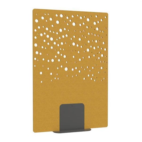 Satori Acoustic Divider Screen 1200x1800mm Bubbles Mustard