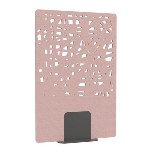 Satori Acoustic Divider Screen 1200x1800mm Cross Blush Pink