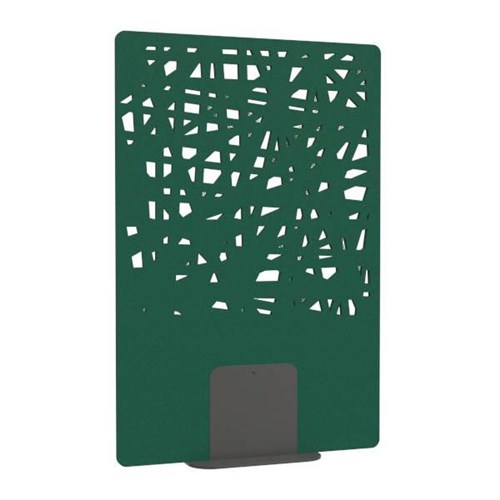 Satori Acoustic Divider Screen 1200x1800mm Cross Forest Green