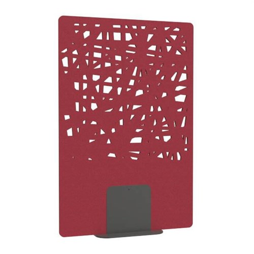 Satori Acoustic Divider Screen 1200x1800mm Cross Wine