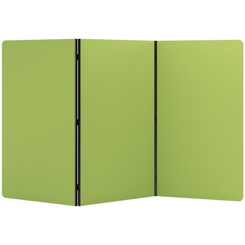 Boyd Visuals Freestanding Partition Screen 3 Panels 1000x1800mm Apple Green