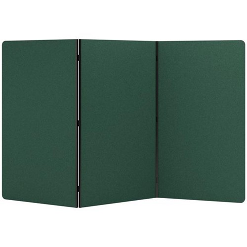 Boyd Visuals Freestanding Partition Screen 3 Panels 1000x1800mm Forest Green