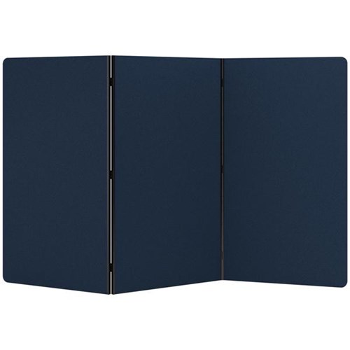 Boyd Visuals Freestanding Partition Screen 3 Panels 1000x1800mm Navy Peony

