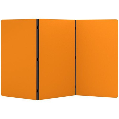 Boyd Visuals Freestanding Partition Screen 3 Panels 1000x1800mm Orange