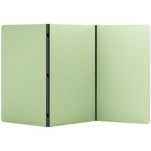 Boyd Visuals Freestanding Partition Screen 3 Panels 1000x1800mm Leaf Green